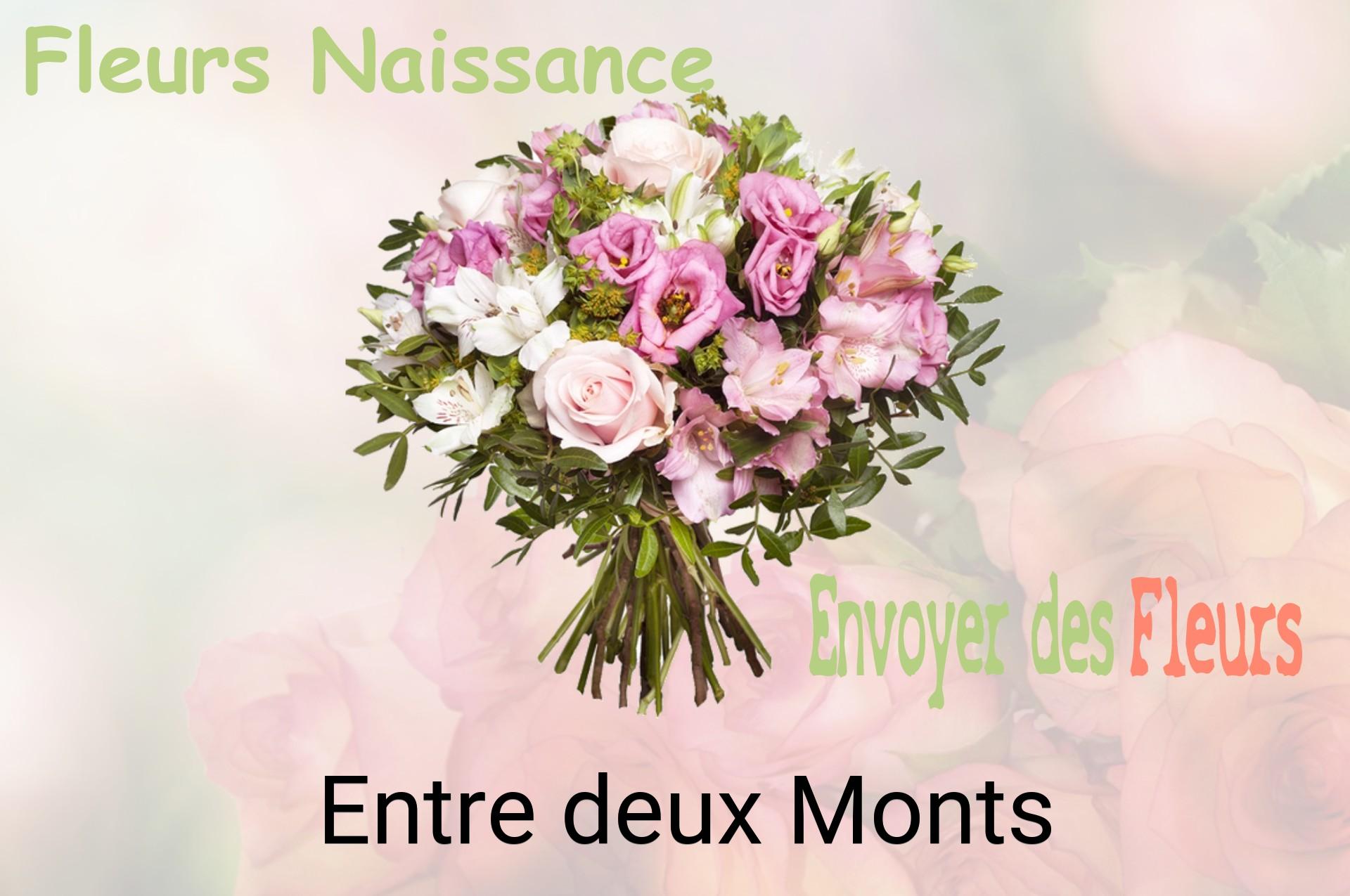 Bouquet de fleurs de naissance livré à Entre-deux-Monts
